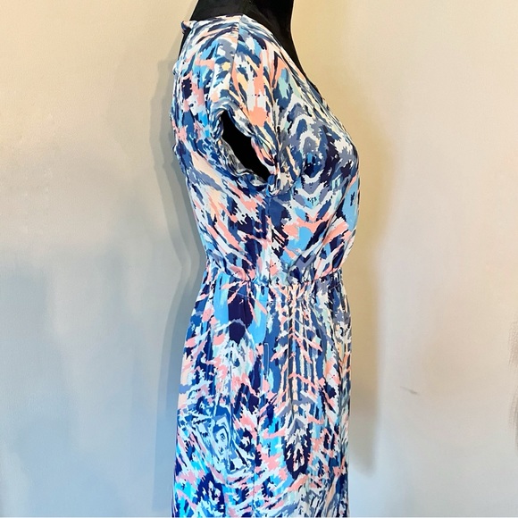 AMERICAN EAGLE OUTFITTERS Strappy Open Back Pocketed Multicolor Dress Sz S - Picture 3 of 9